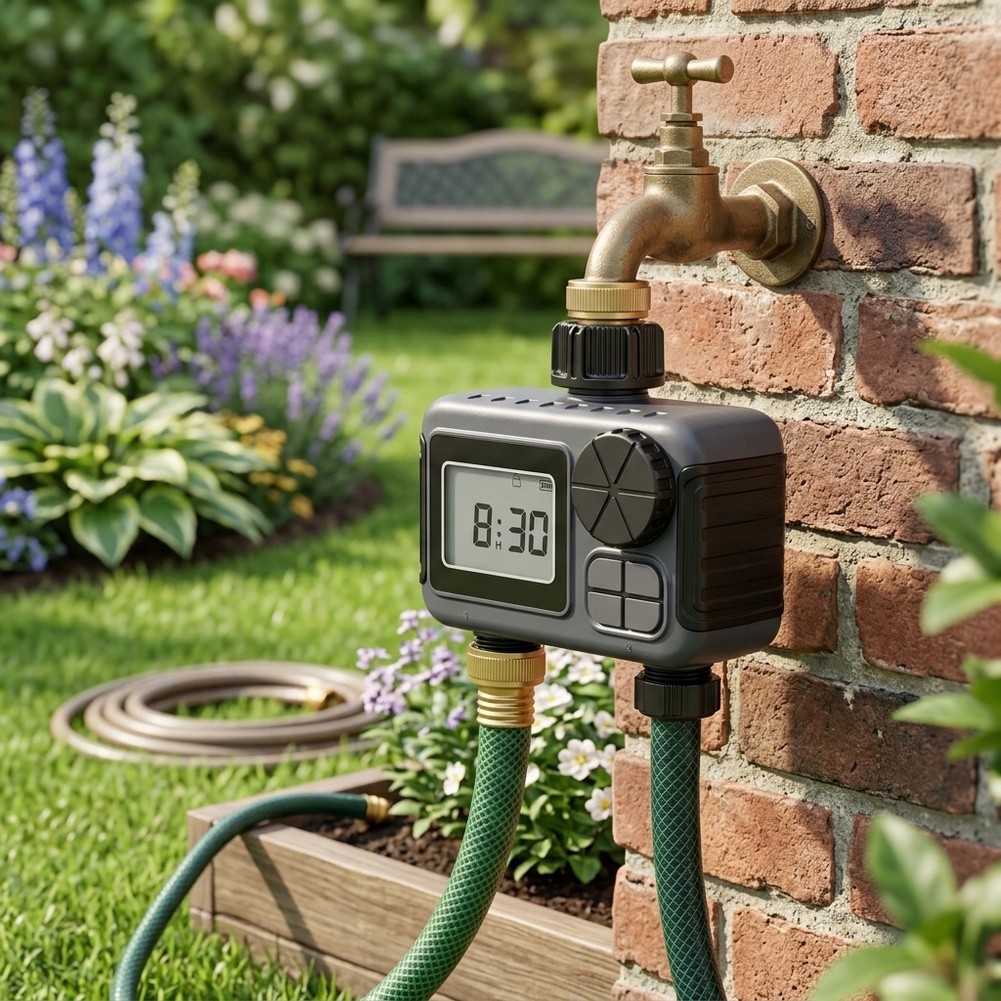 Garden Irrigation Timer Dual O - Timer Dual Outlet ulasan dan harga