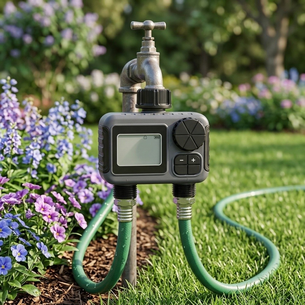 Garden Irrigation Timer Dual O - Timer Dual Outlet ulasan dan harga